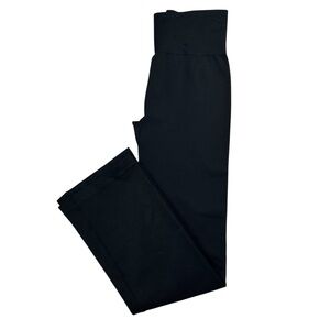 OQQ Black Wide‎ Leg Leggings – Size L